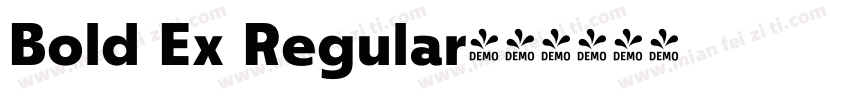 Bold Ex Regular字体转换